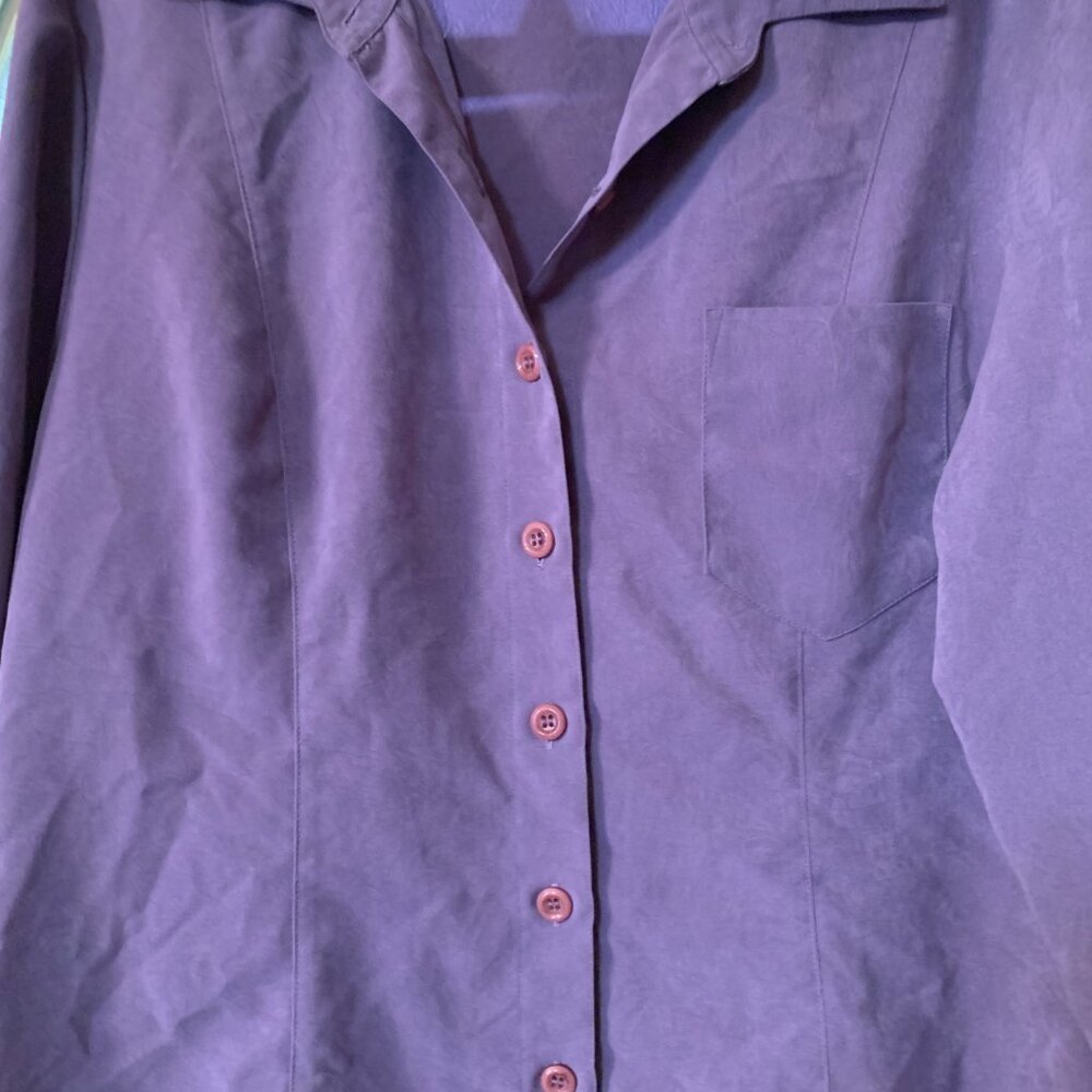 Ladies Size 12 Purple and Cream Skirt and Jacket - Picture 2 of 2